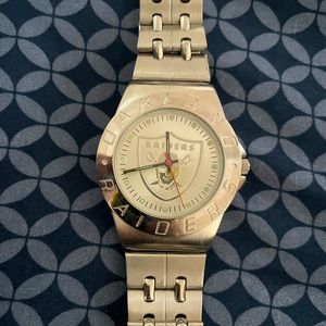 Oakland Raiders silver watch